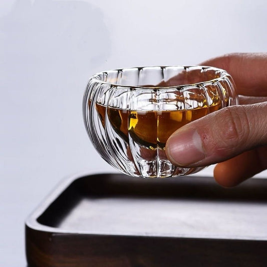 Tazas de Vidrio Estriado - 50ml