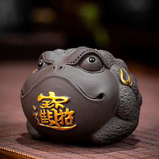 Mascota de té Rana de la Fortuna en Dos Colores