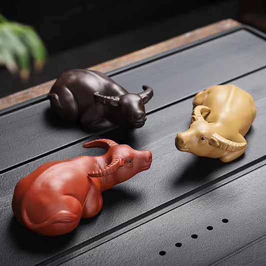Mascota de té Búfalo en Cerámica