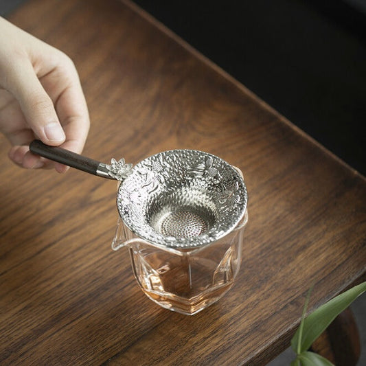Filtro de Té de Metal con Diseño Floral