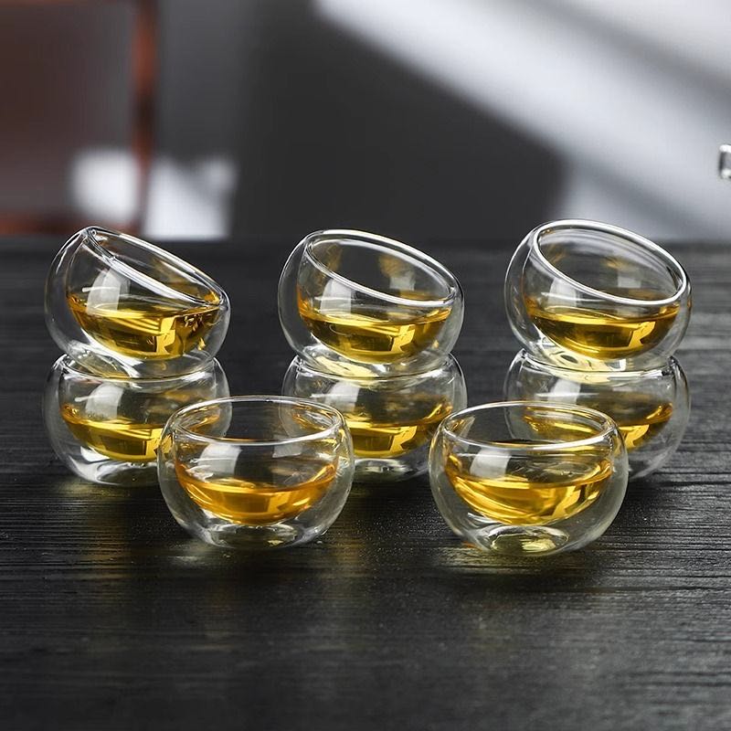 Taza de Vidrio Doble Fondo - 50ml